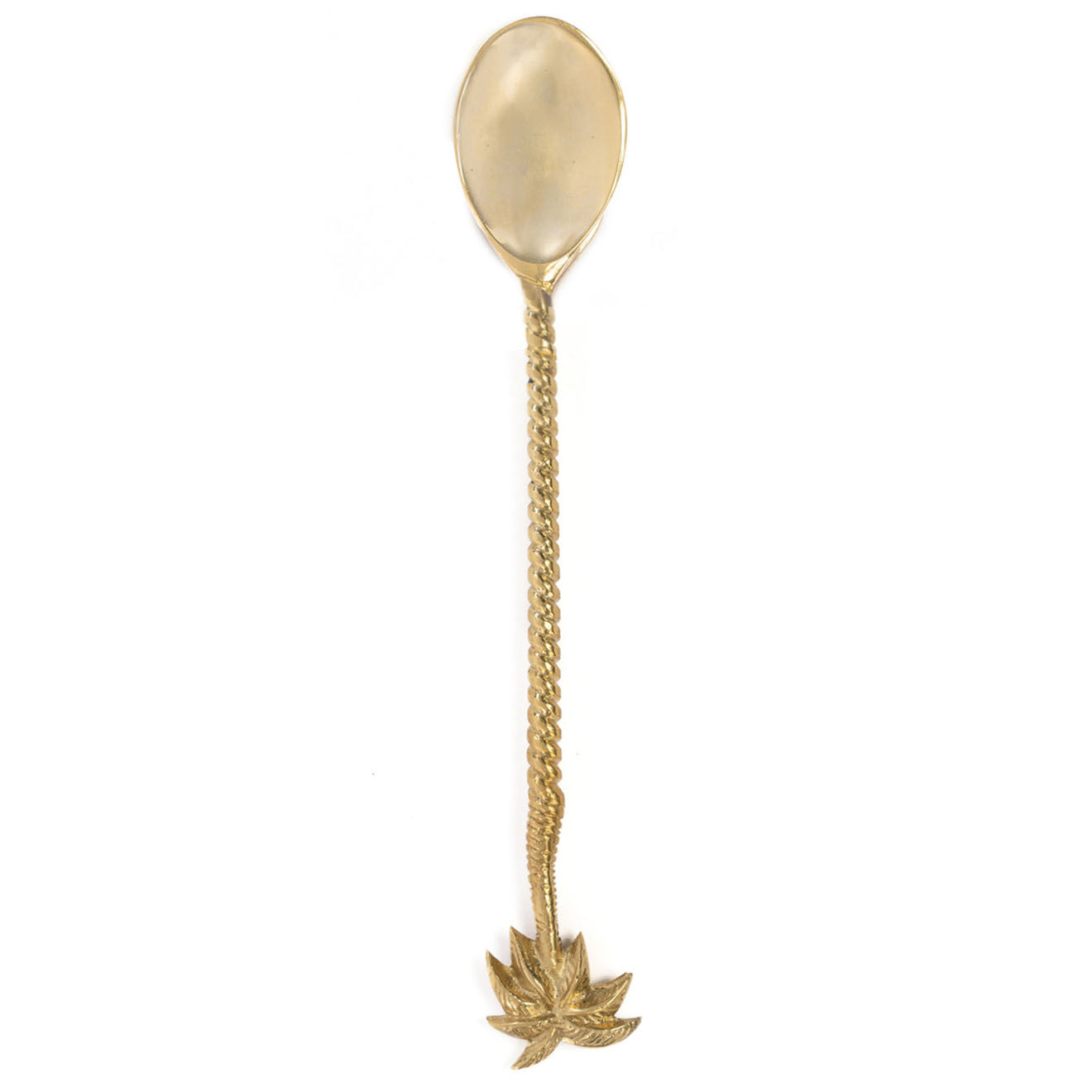 Bazar Bizar Cuillère ananas dorée - 22x4x1 cm