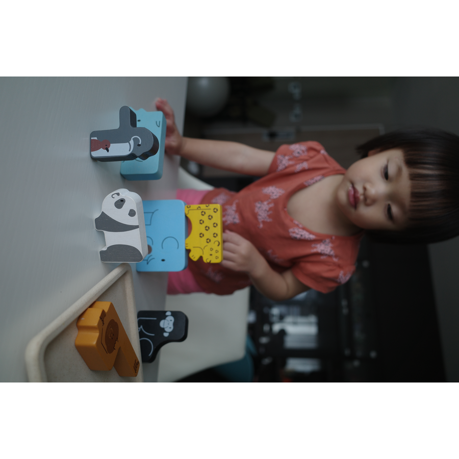 PlanToys Rahmenpuzzle Tiere