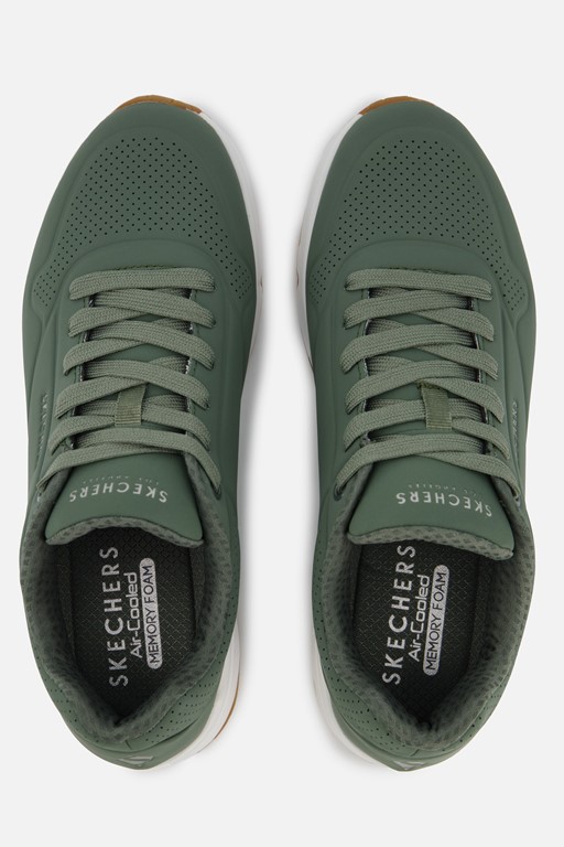 Skechers Uno Stand On Air groen Imitatieleer