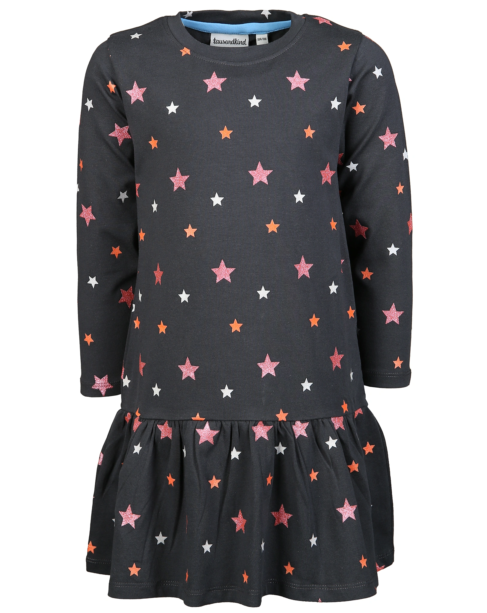 Langarmkleid STERNENLICHT in grau