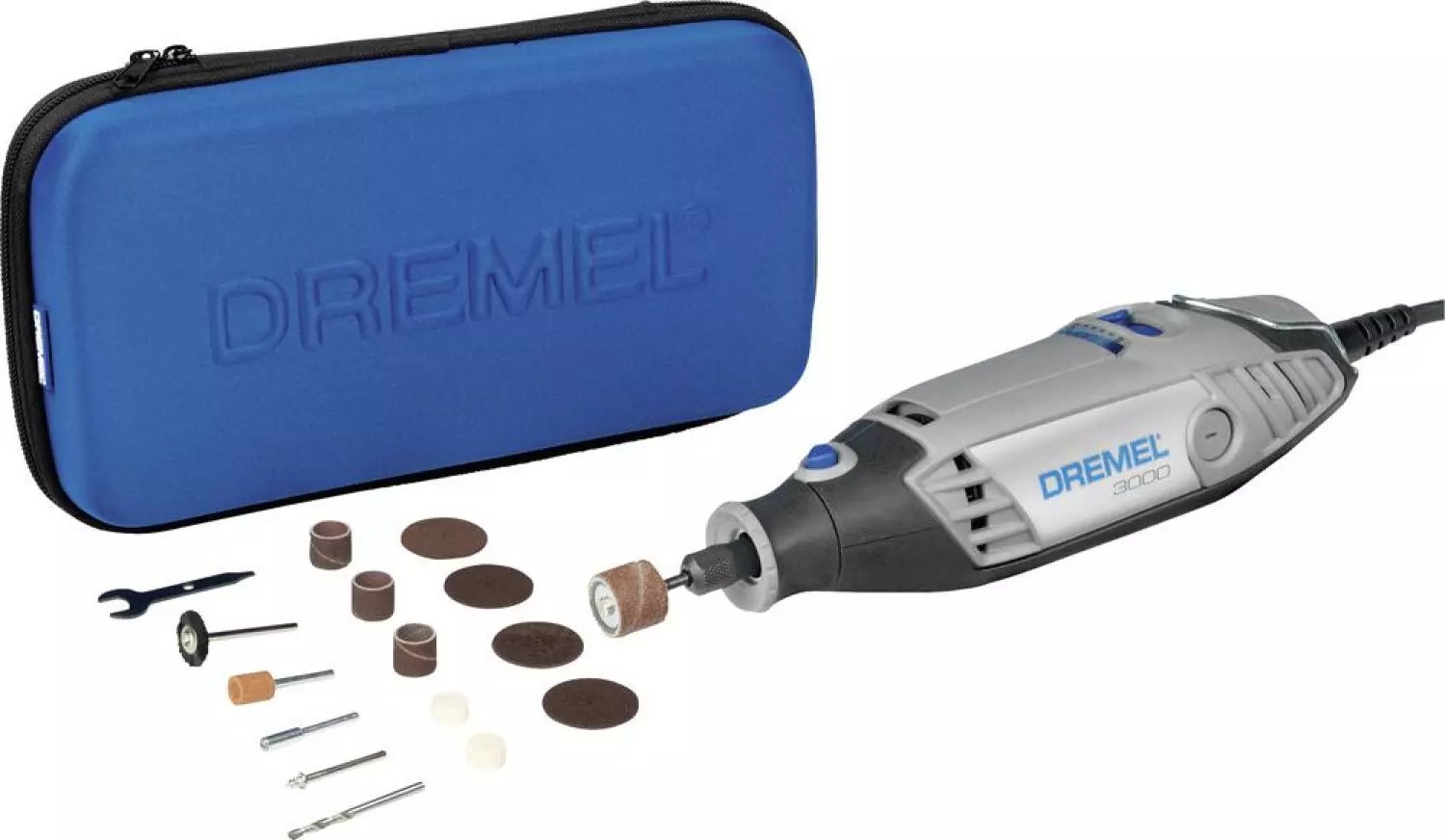 Dremel 3000 Elektrische Multitool   15 delige accessoireset in etui