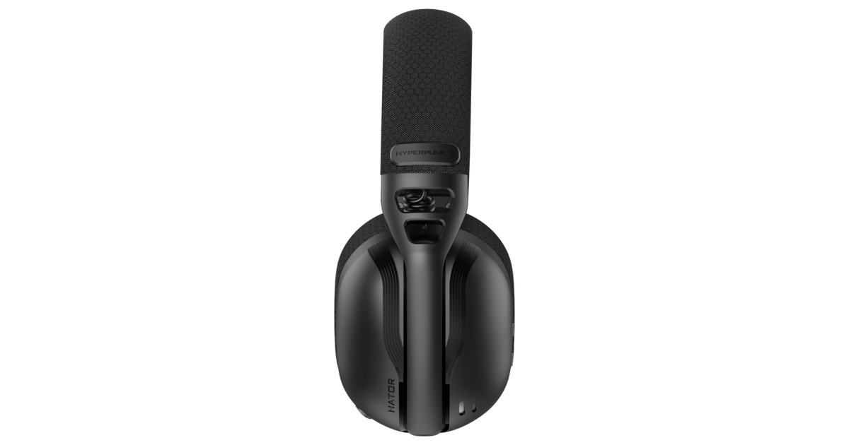 HatorHyperpunk 3 USB over-ear gaming headset  (Zwart, Virtual 7.1 Surround Sound, USB-A / USB-C / Bluetooth)