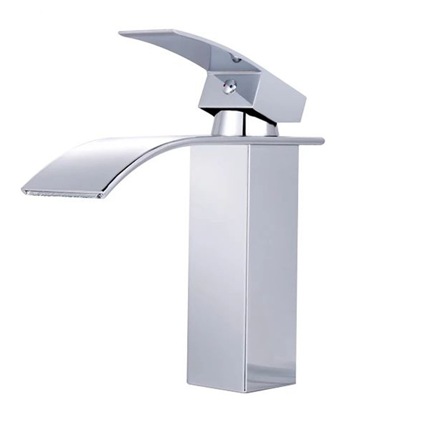 TACKLIFE DBWF01BT Messing Badarmatur Wasserfall Waschbeckenarmatur Einhand Waschtischarmatur Warm- und Kaltwasser verfügbar