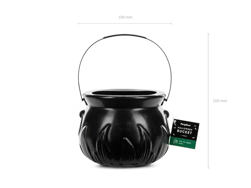 Halloween Emmer Zwart Ketel 18cm