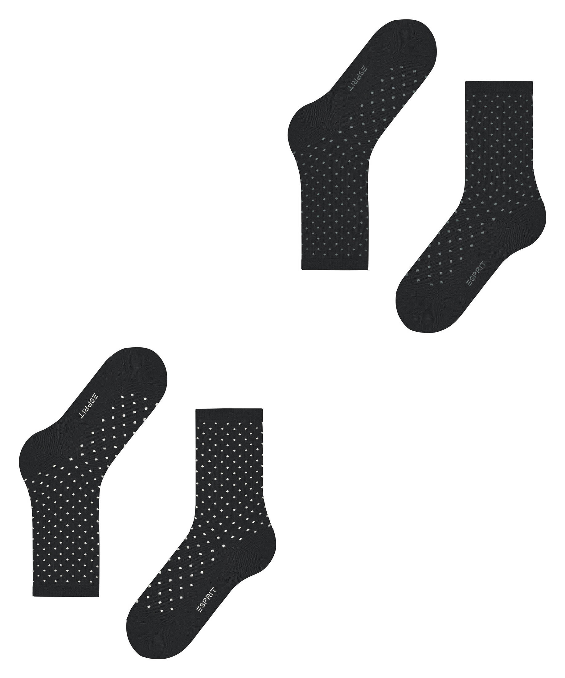 Esprit| Damen Socken Fine Dot 2-Pack