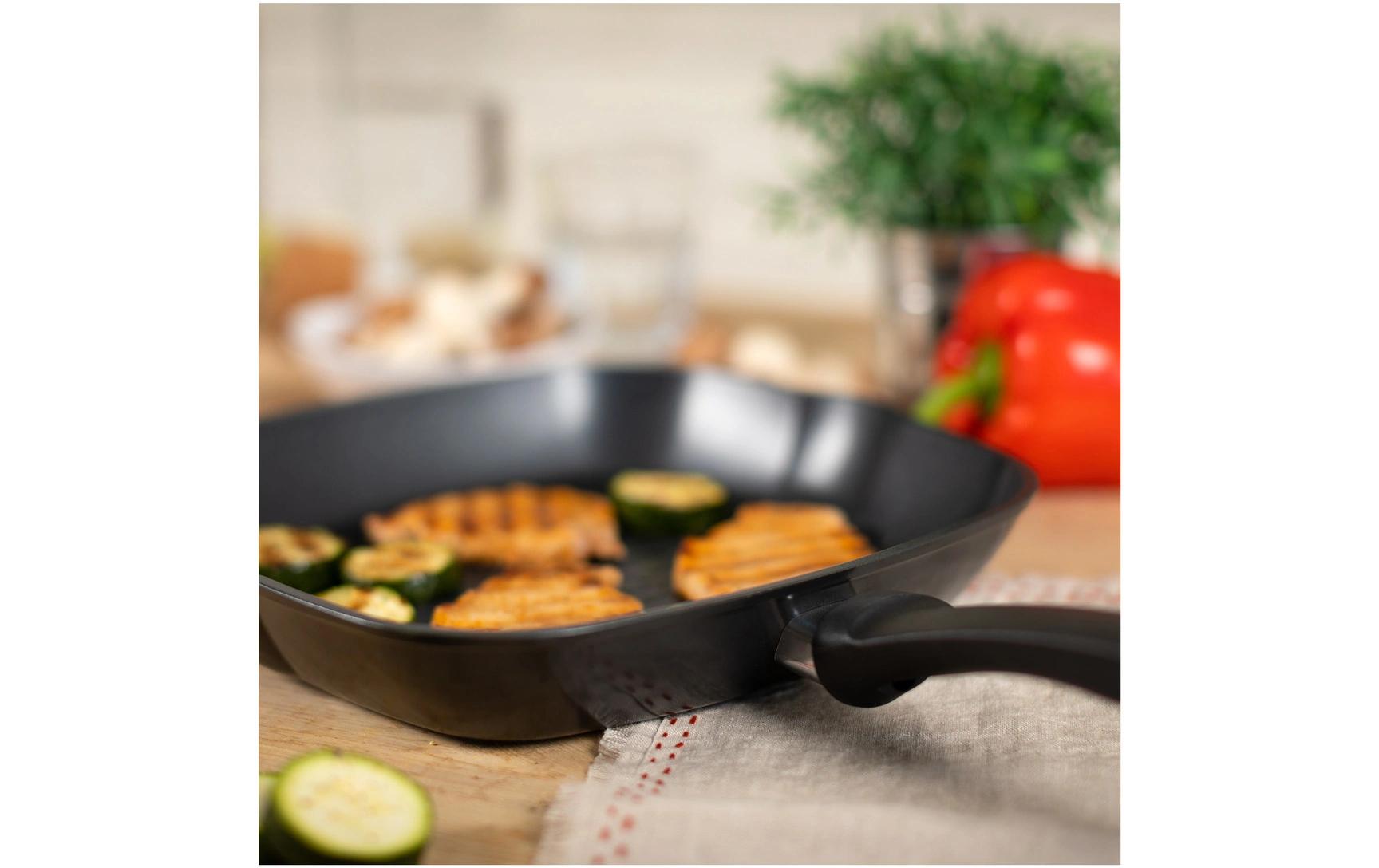 Grillpfanne Easy Induction 26 cmQuadratische Grillpfanne