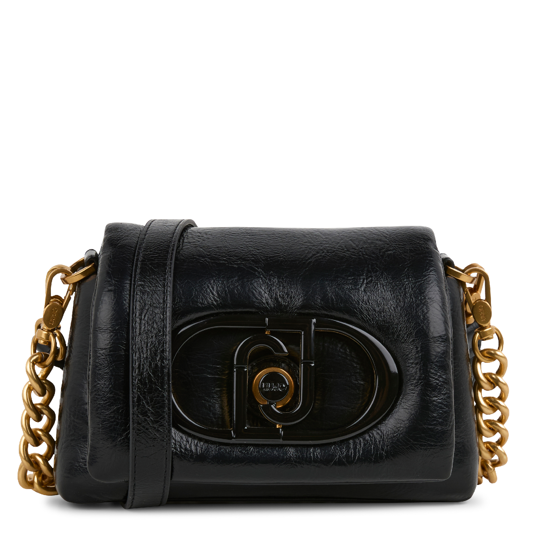 Sac bandoulière effet puffy | Noir