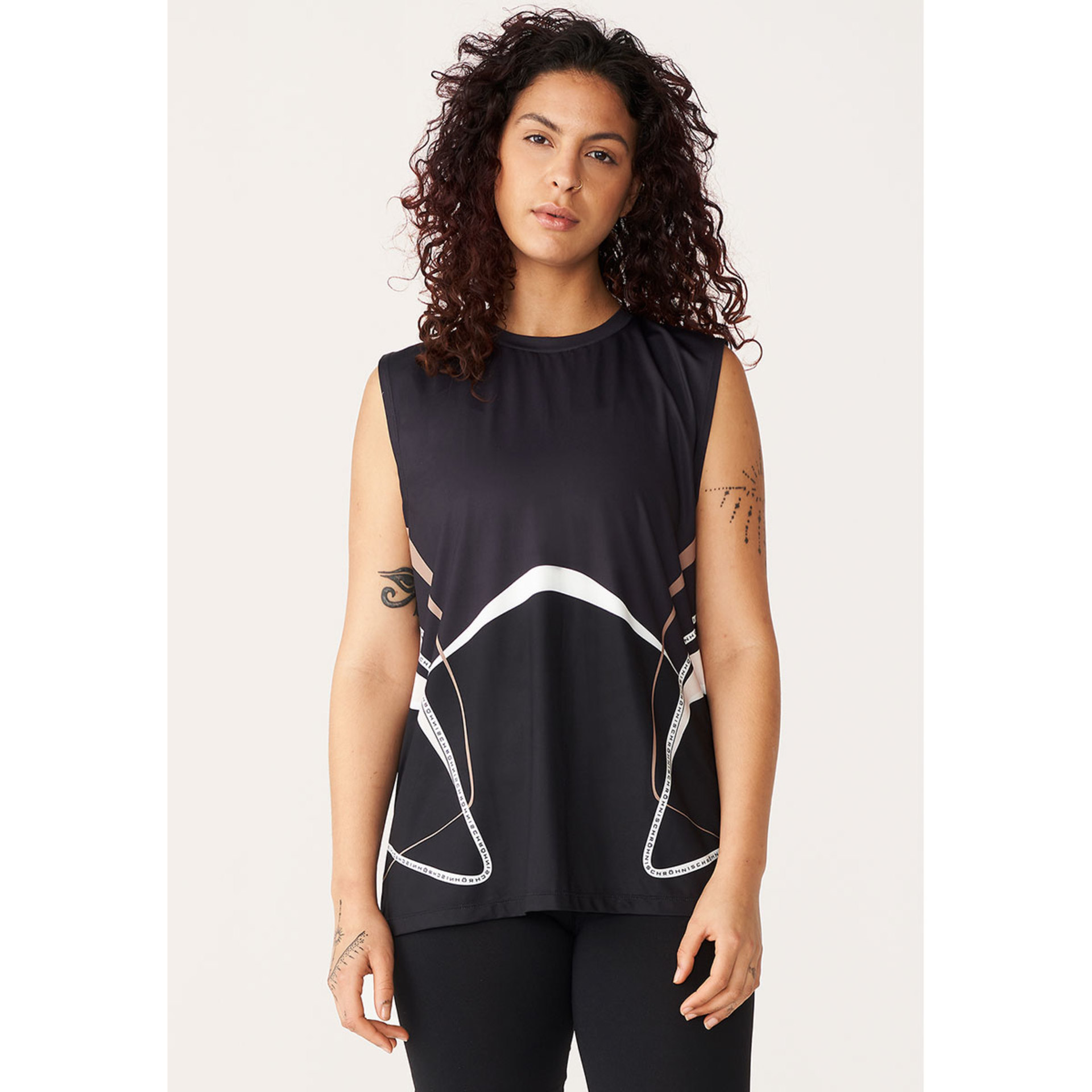 Röhnisch Sprint Block Hardloopshirt Zonder Mouwen Zwart Dames