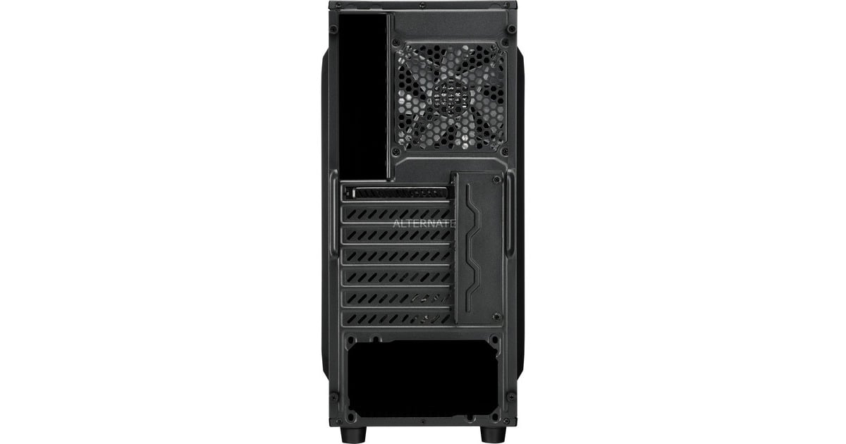 SharkoonVG7-W RGB midi tower behuizing  (Zwart | 2x USB-A | RGB | Window)