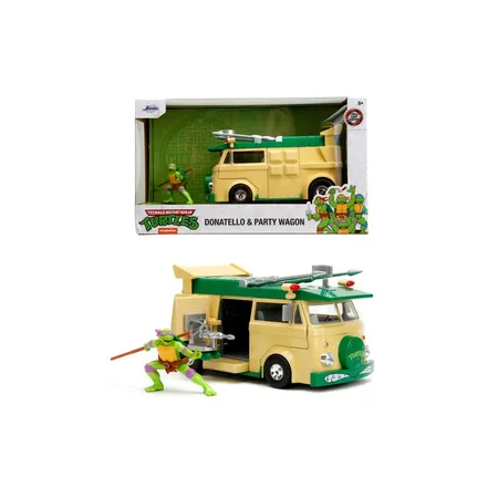 Jada Turtles Party Wagon 1:24 mit Donatello Figur