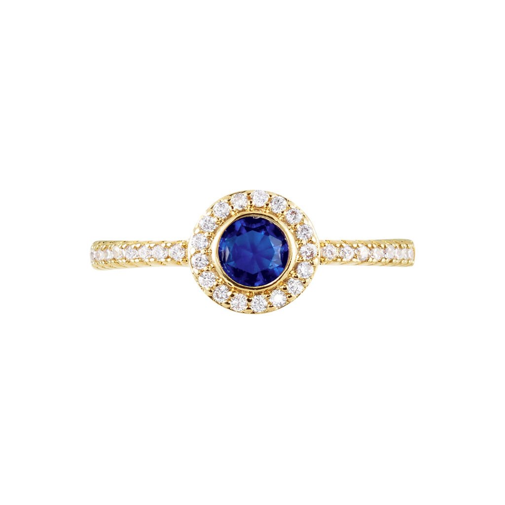 Bague Plaqué Or Eugenie Pierre Synthétique