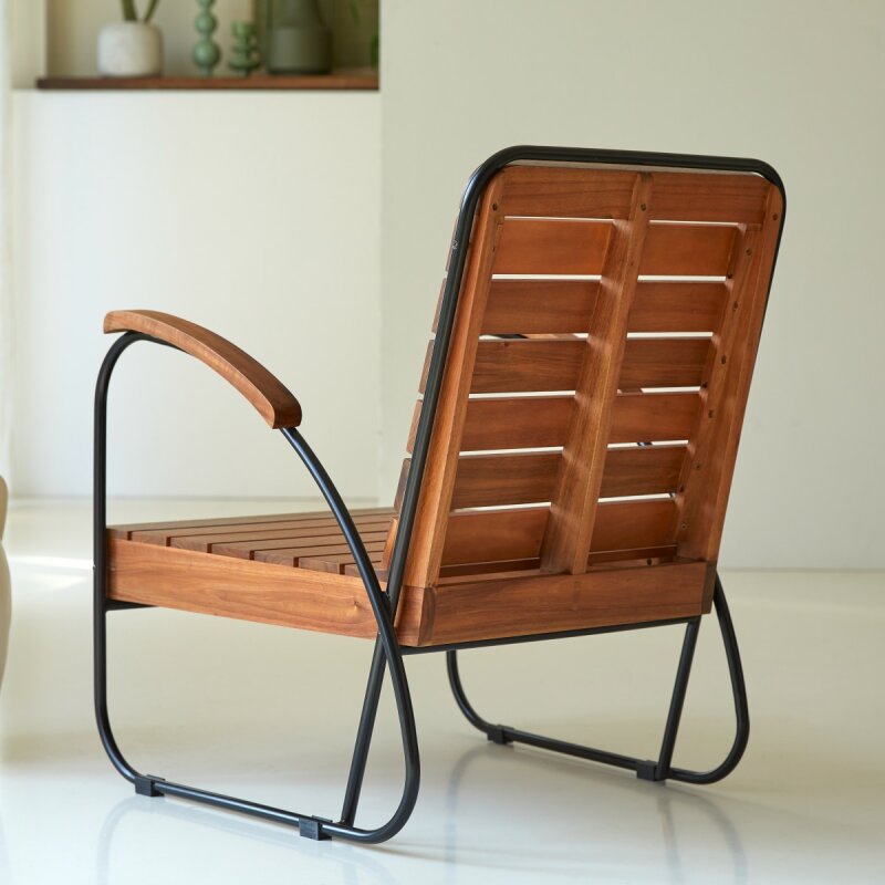 Fauteuil Key Wood en acacia massif