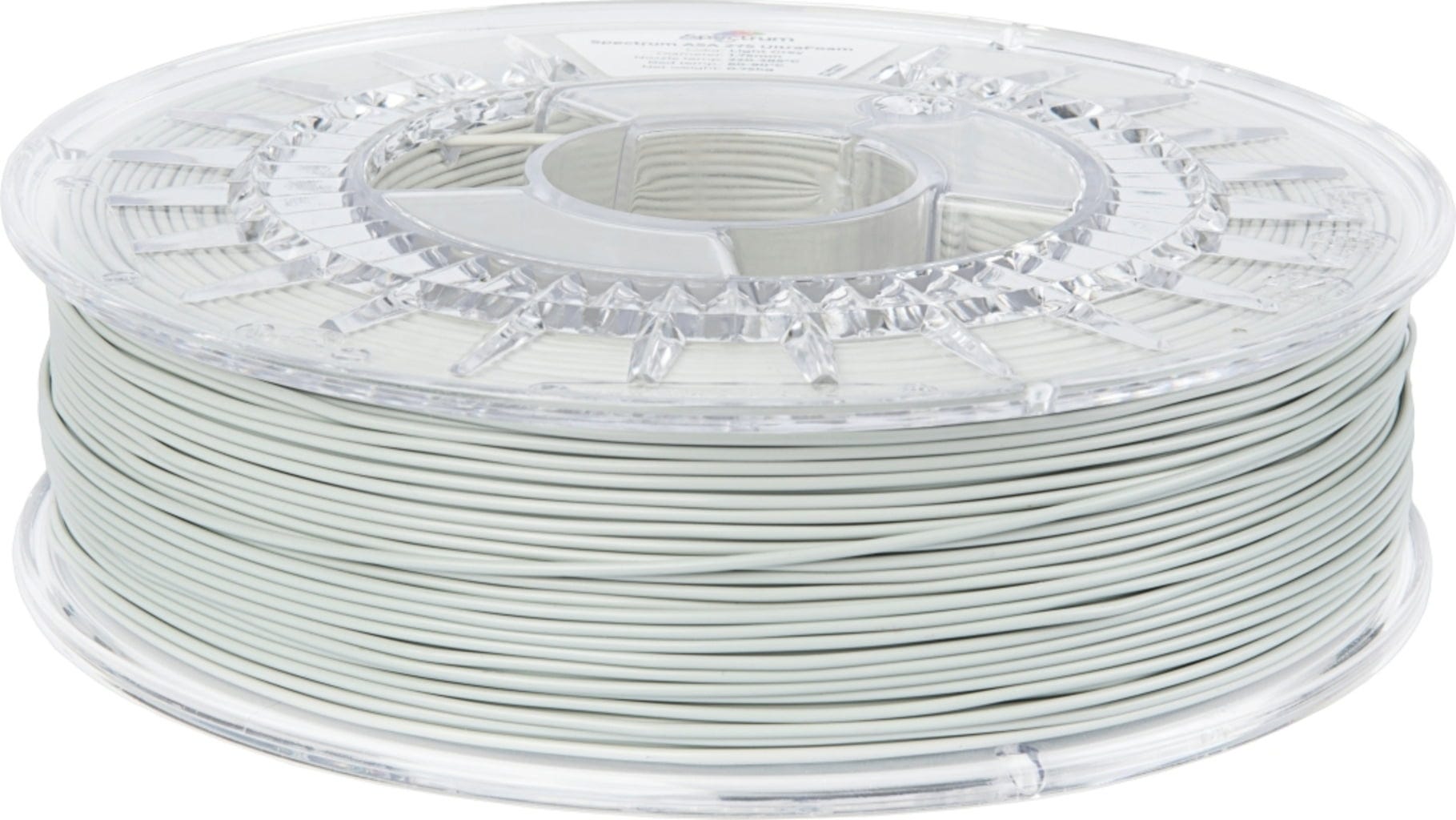 Spectrum  LW-ASA UltraFoam Light Grey, 1,75 mm / 750 g    Technisches Leichtbau-Filament mit Schäumtechnologie in Light Grey