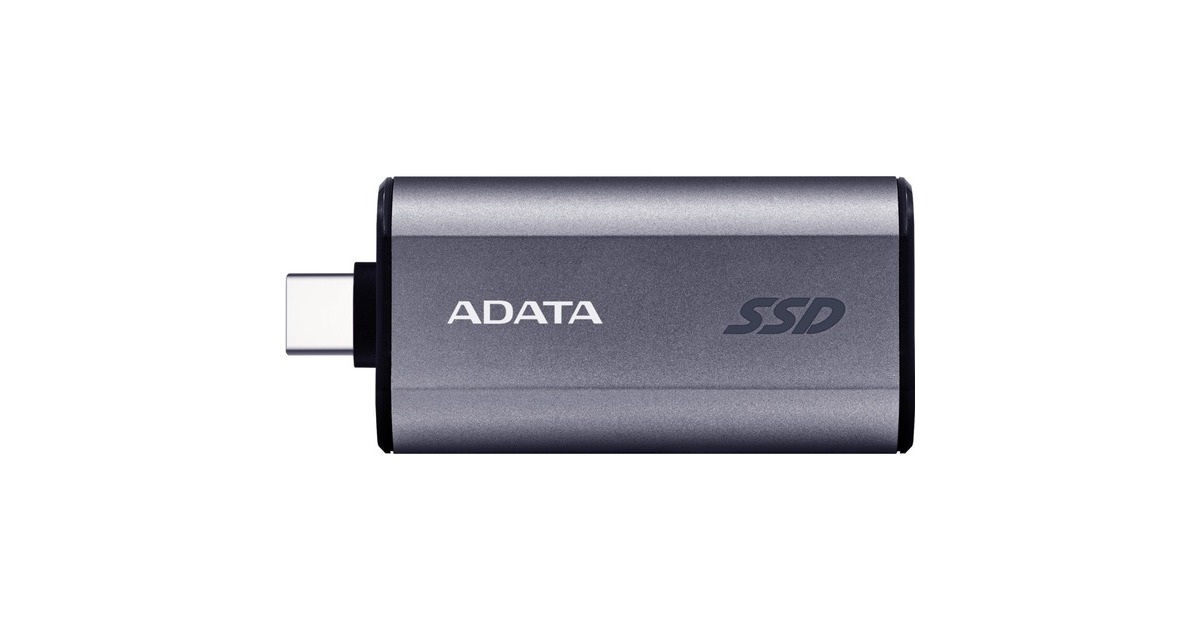 ADATASC750 2 TB externe SSD  (Titanium, SC750-2000G-CCBK, USB-C 3.2 (10 Gbit/s))