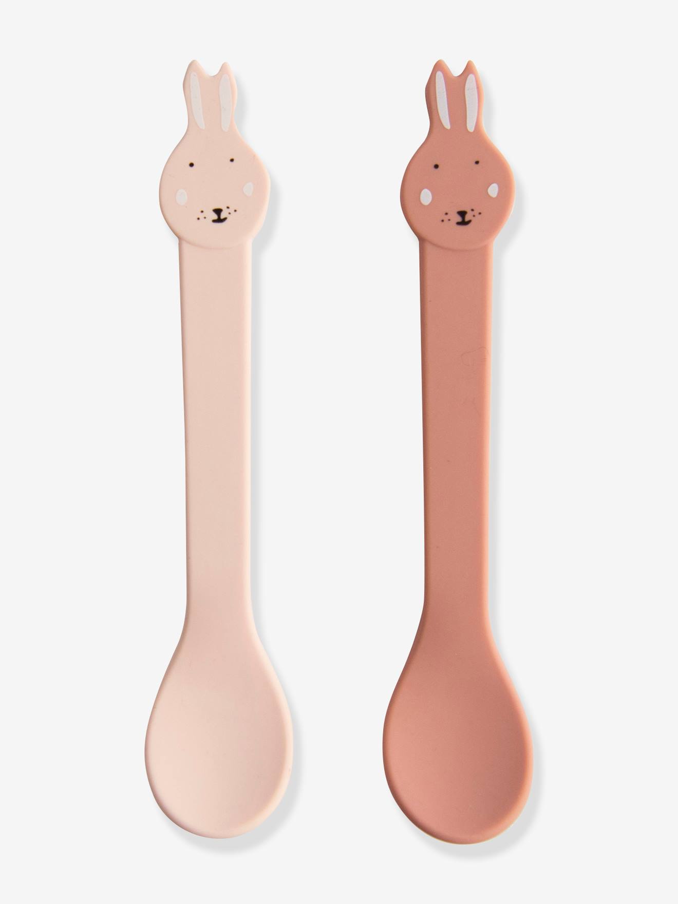 Conjunto de 2 colheres de silicone para bebês (a partir de 1 ano de idade)