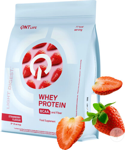 QNT Light Digest Whey Protein Fraise 500g