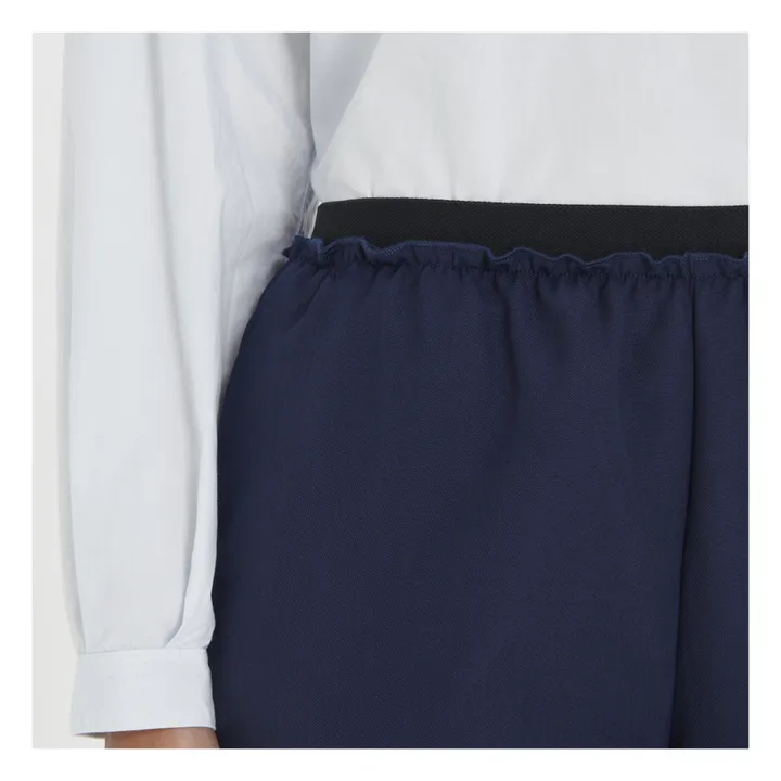 Pomandère Pantalon Elastiqué Laine | Bleu marine