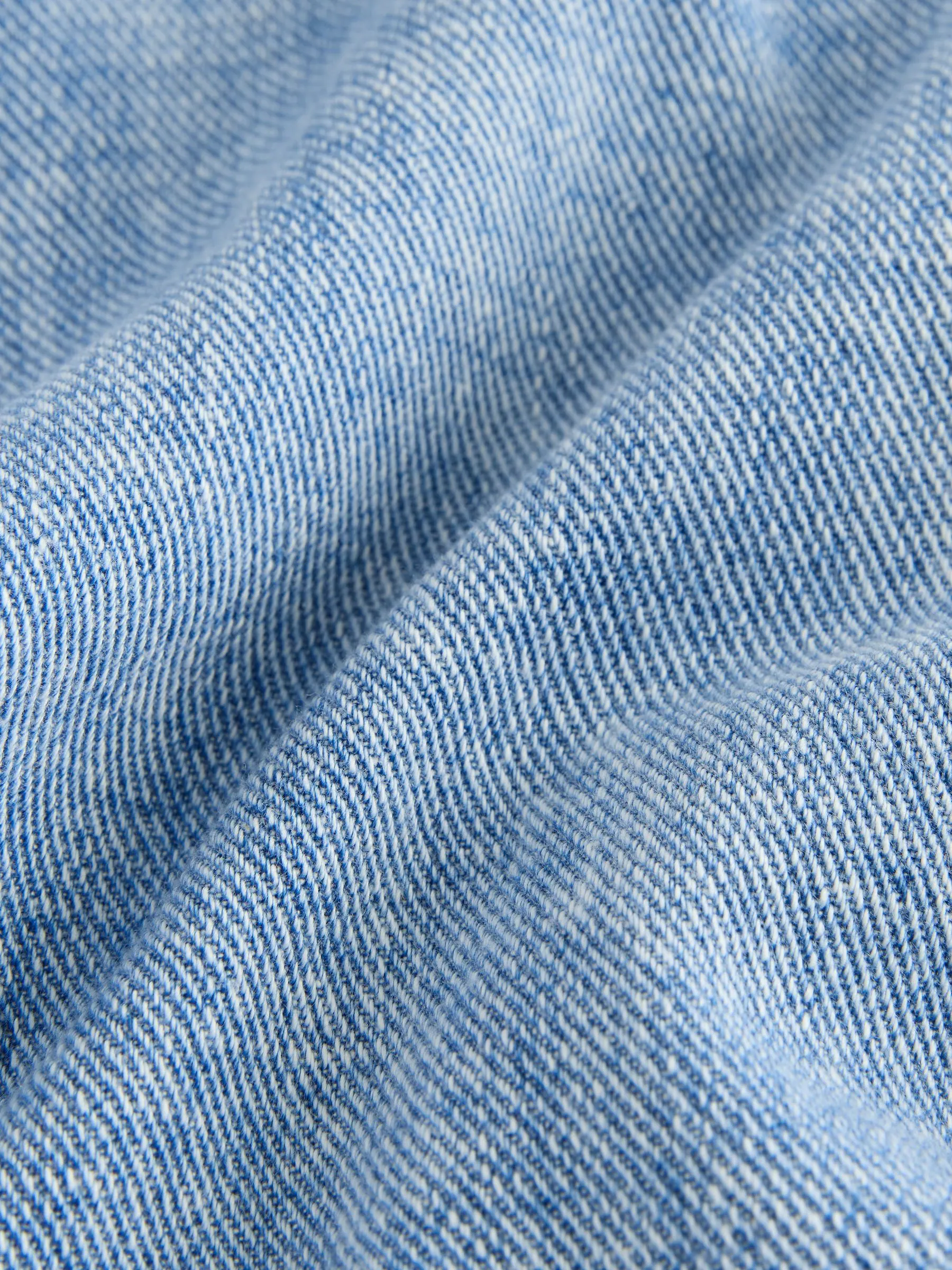 Normaal blauw - Denim overhemd met capuchon (3mnd -7jr)