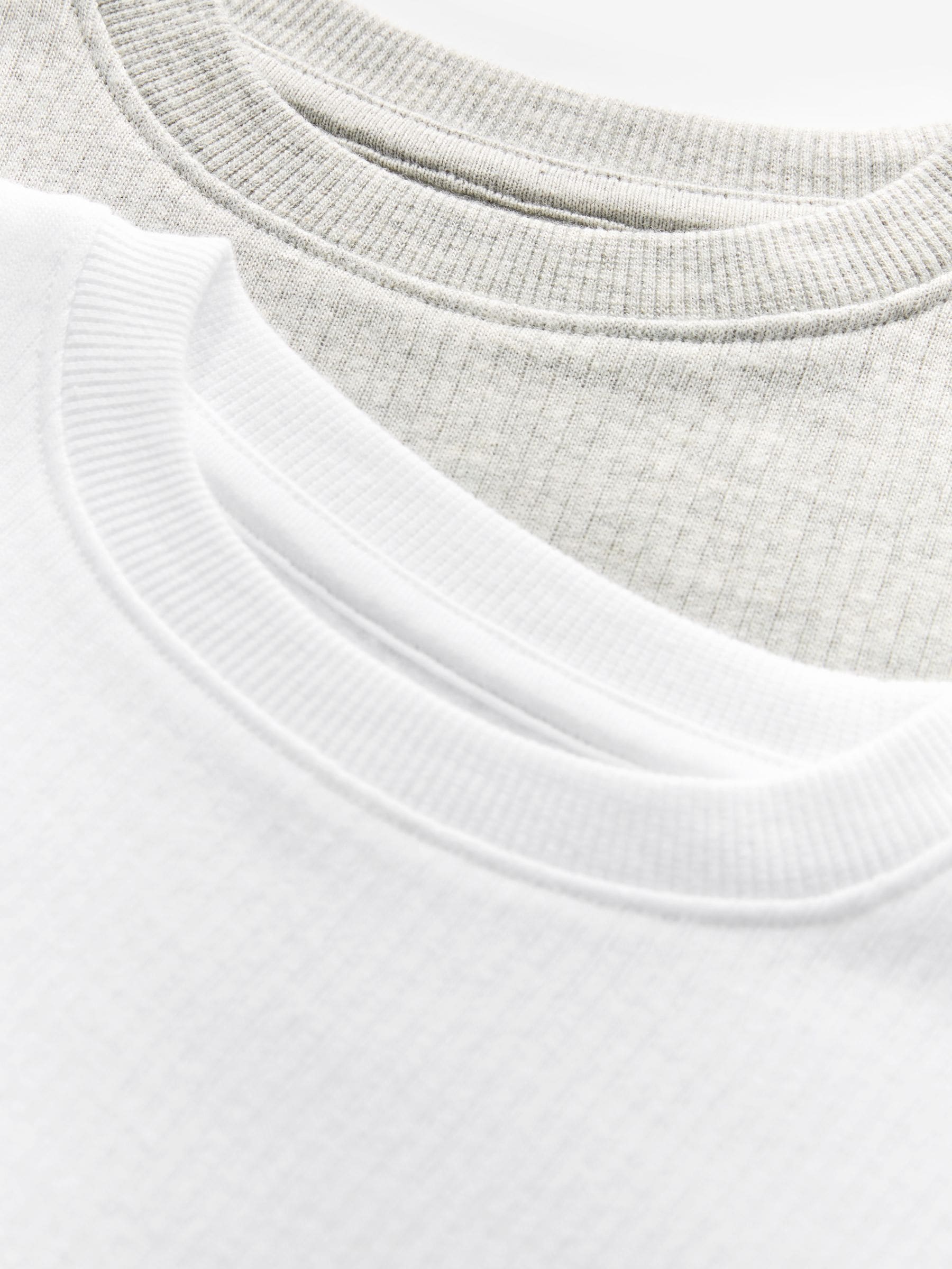 Grijs/wit - 2 -pack thermische tops met lange mouwen (2-16jr)