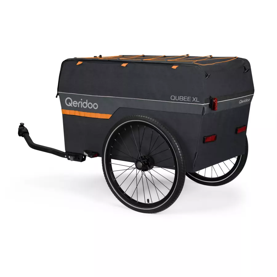 Qeridoo Lastenanhänger Qubee Grey 220 L Volumen
