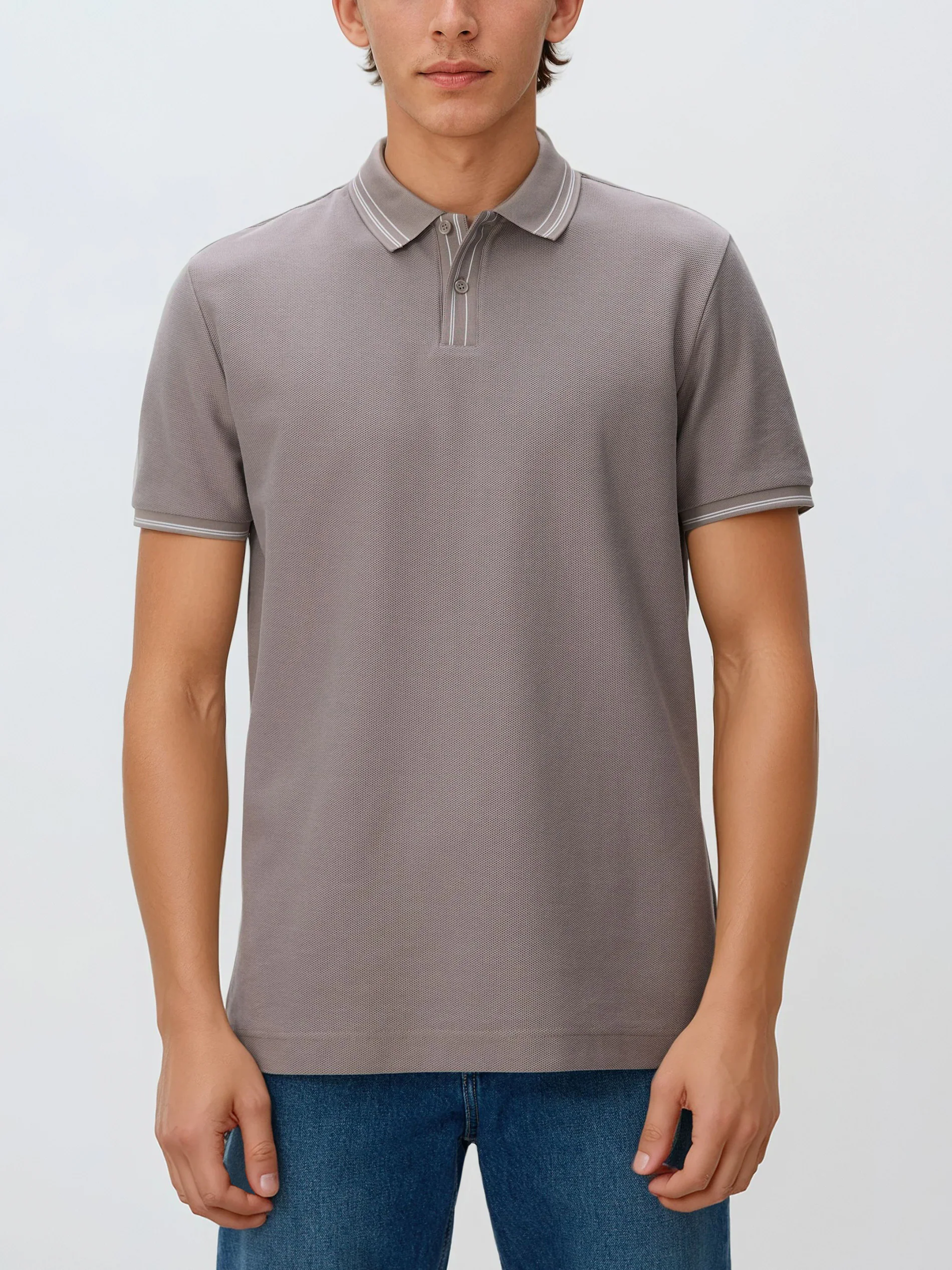 Polo-Shirt aus mercerisierter Baumwolle