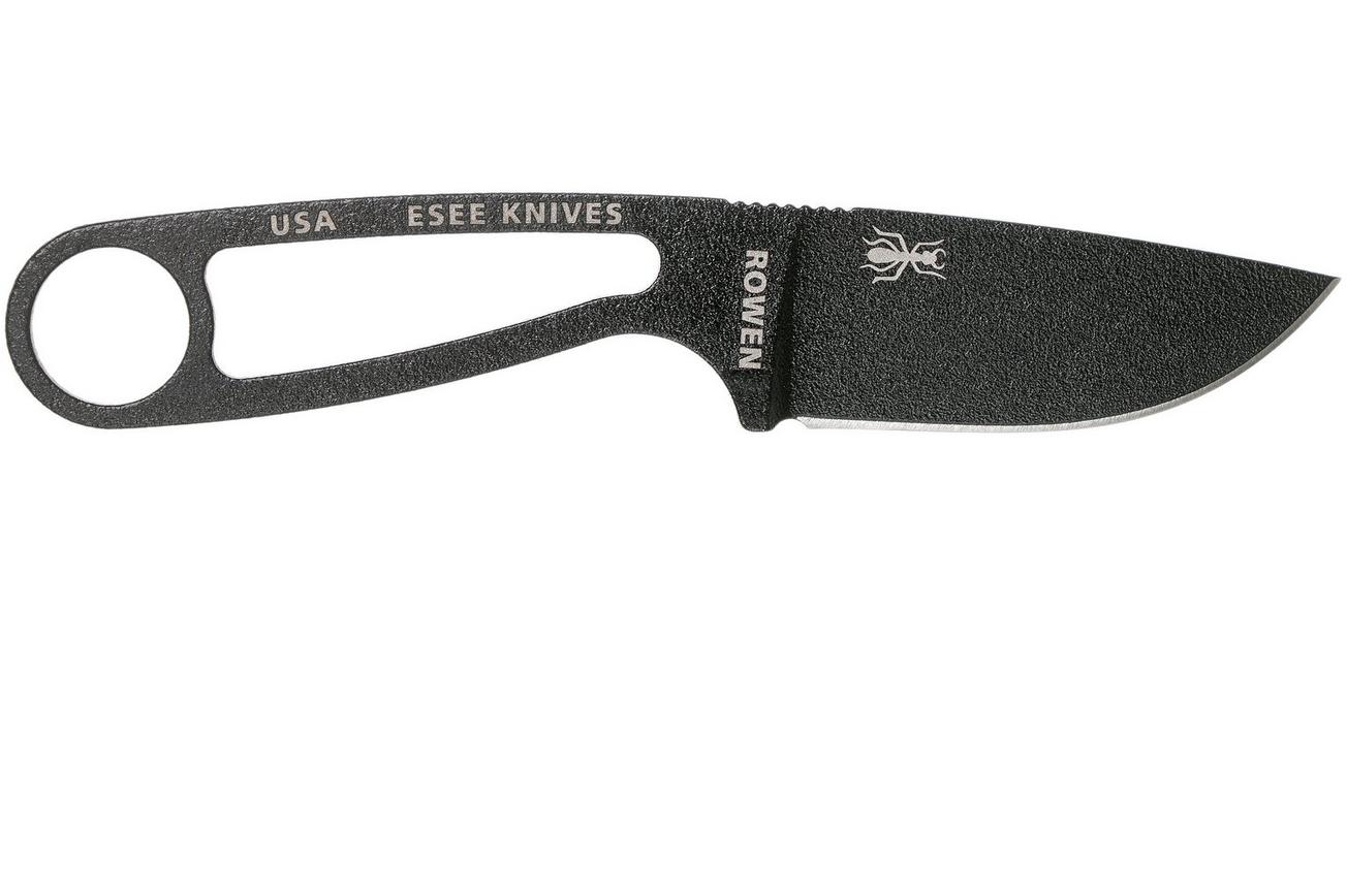 ESEE Izula Signature Model IZULA-B-SIG nekmes met zwarte schede   riemclip
