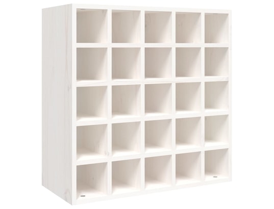 VIDAXL - Armoire à vin blanc 56x25x56 cm bois de pin massif