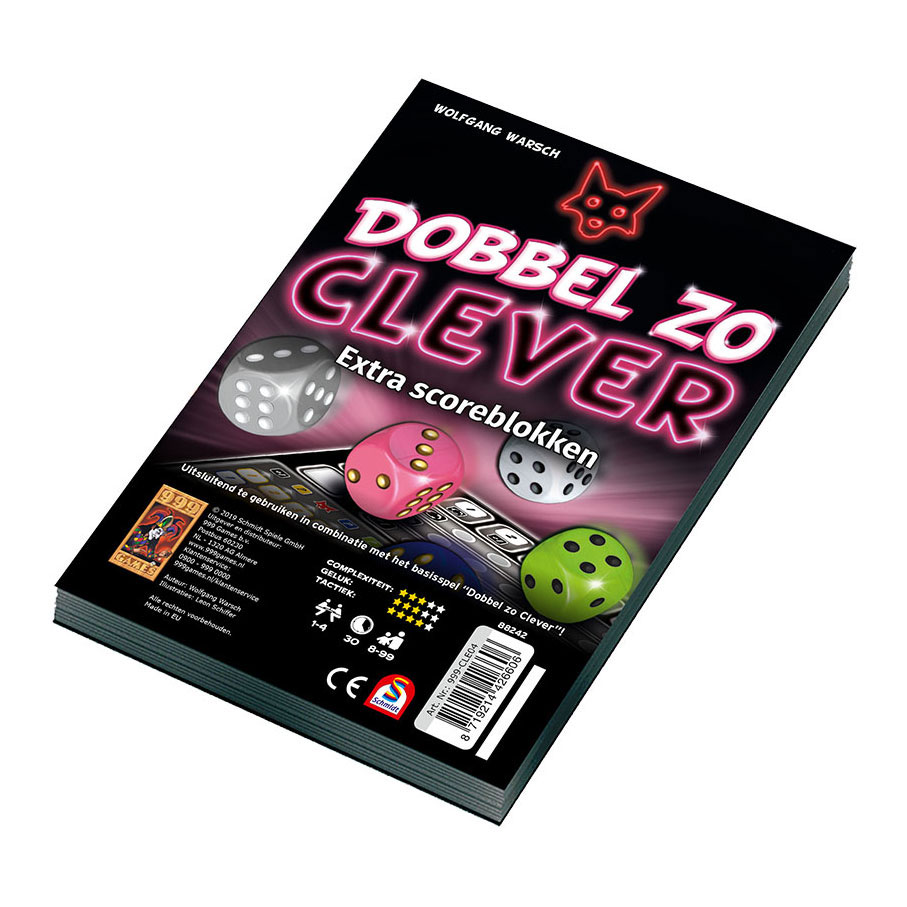 Scoreblokken Dobbel zo Clever, 2st.