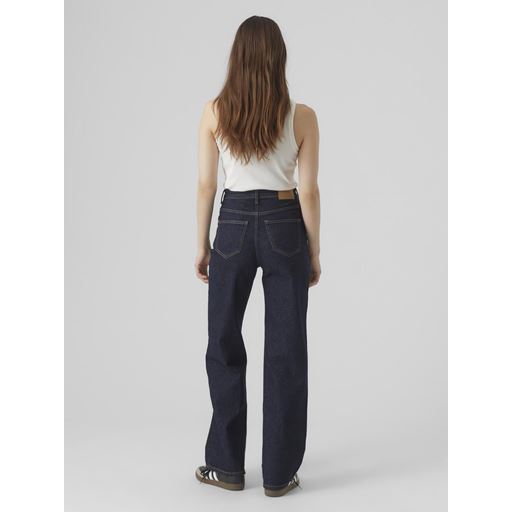 Vero Moda Tessa Højtaljede Jeans, Dark Blue Denim, W30/L32
