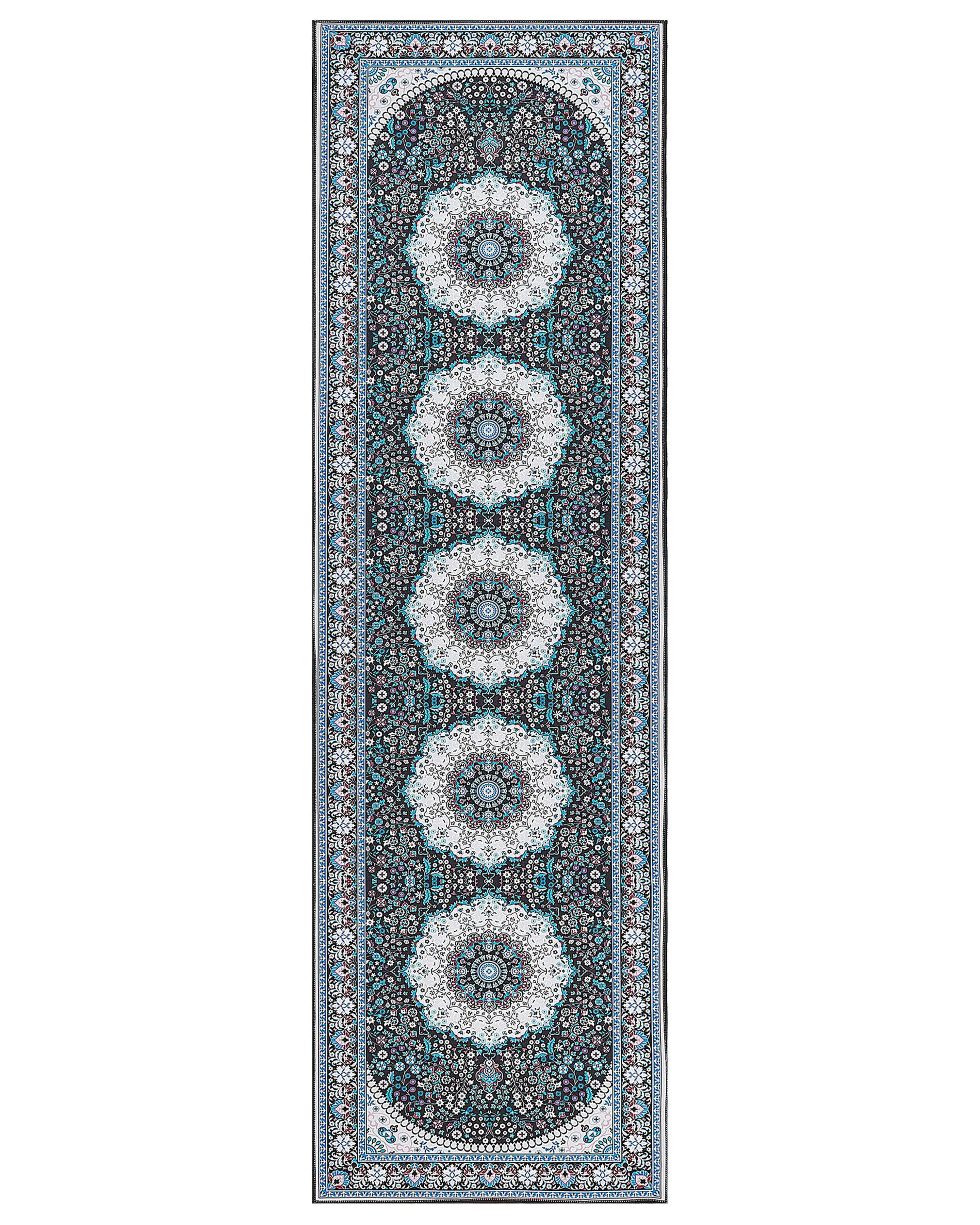 Vloerkleed GEDIZ Blauw 60 x 200 cm