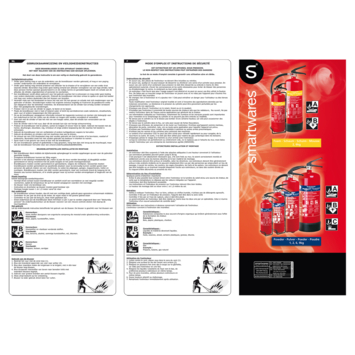 Smartwares Brandblusser SB2 Schuim 2 liter Brandklasse AB Inclusief Ophangbeugel