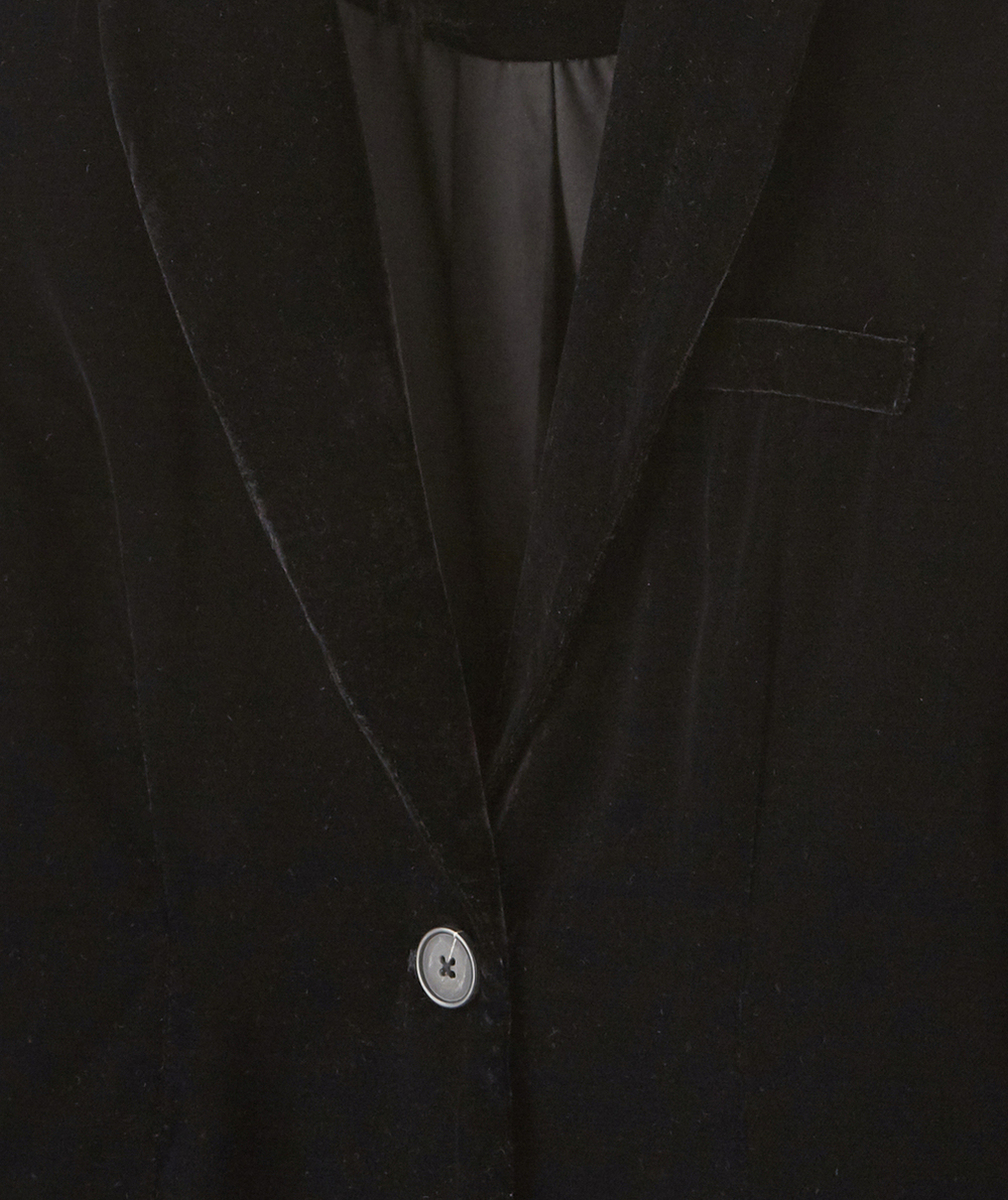 BLAZER FILLE EN VELOURS NOIR