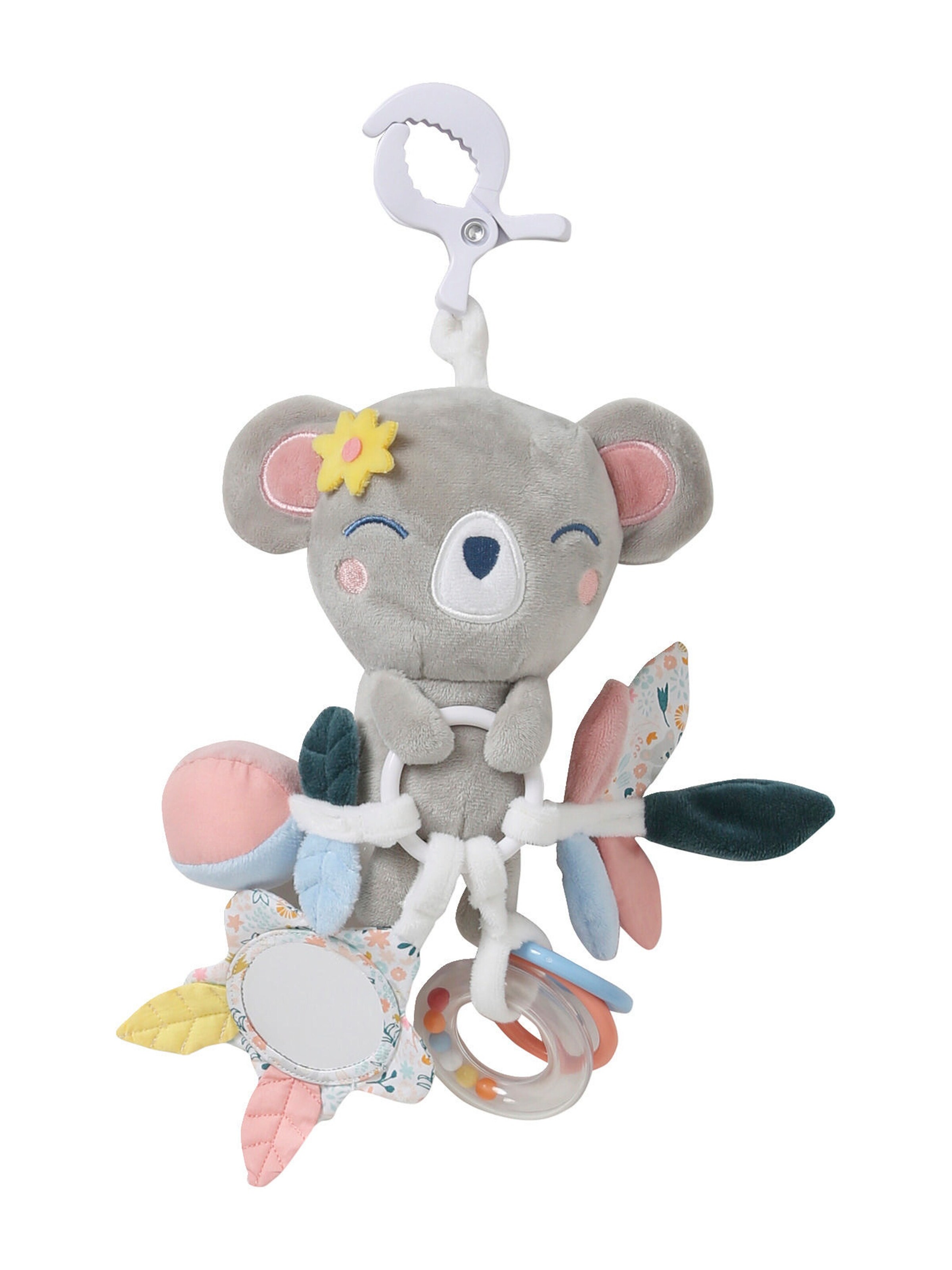 Vertbaudet Baby Lernspielzeug KOALA mit Clip rosa/koala