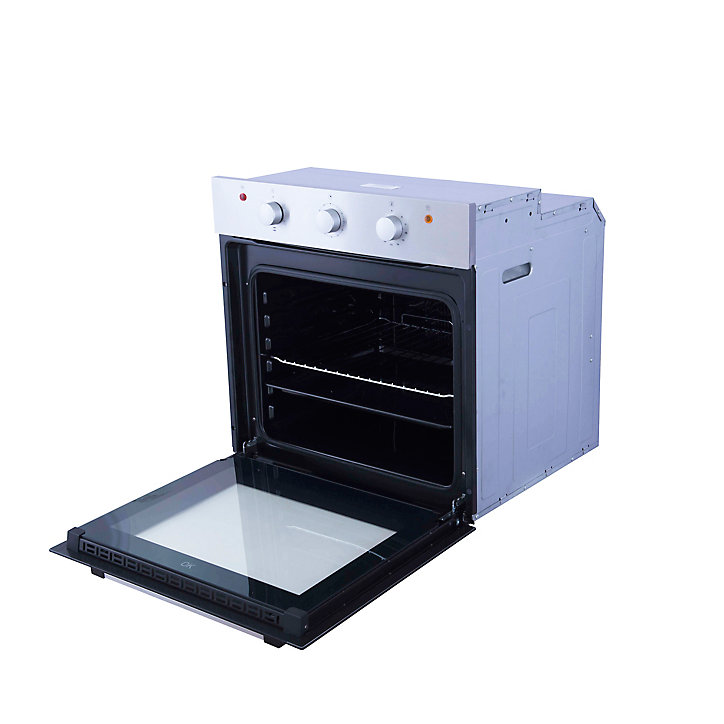 Four à chaleur tournante 60L Cooke & Lewis CLCSB60, argent