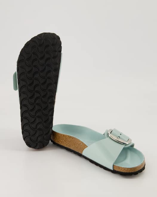 Birkenstock Madrid Big Buckle Pantoletten in Grün