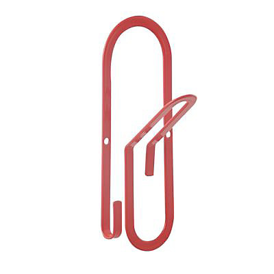 Porte-manteau à fixer trombone corail Form Leipzig