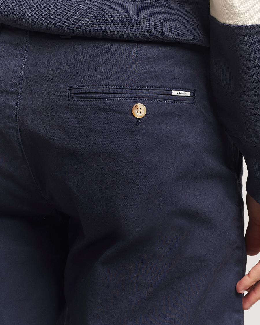 GANT Regular Sunfaded Shorts Evening Blue