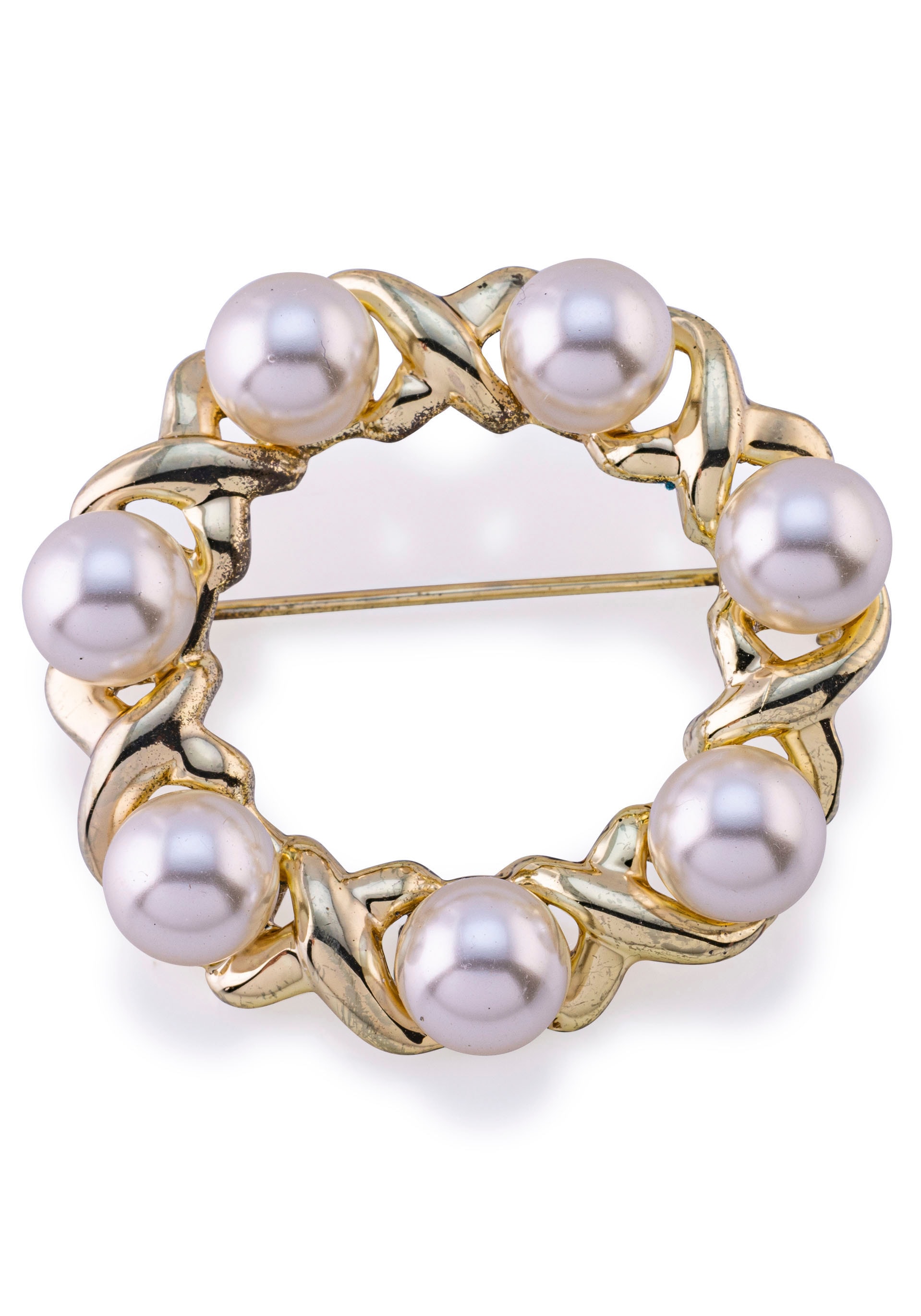 Firetti Brosche »Schmuck Geschenk Ansteckschmuck Perlenbrosche« ()  mit Glasperle
