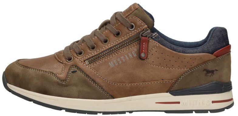 Mustang Heren sneakers cognac