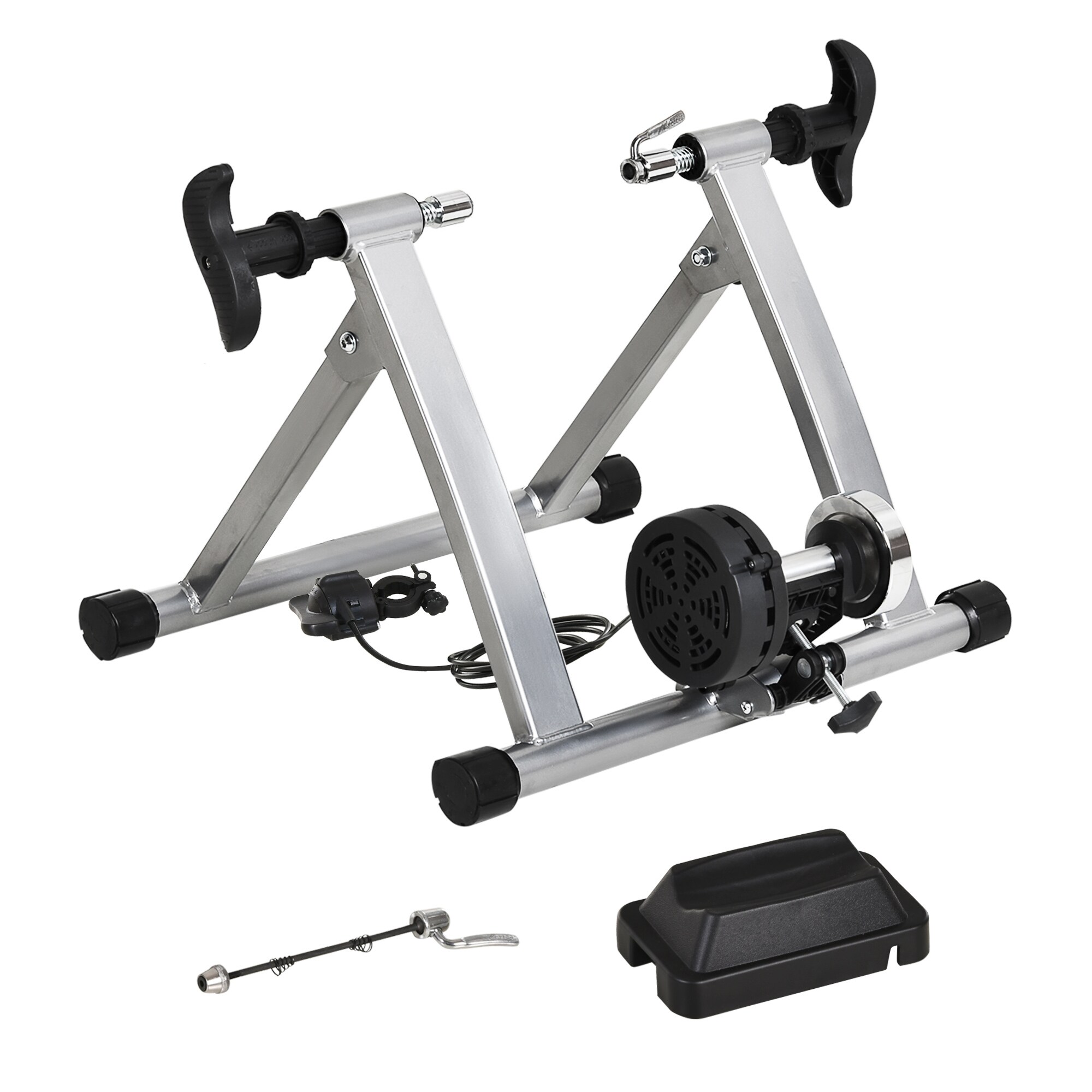 HOMCOM Heimtrainer mit Magnetbremse silber 47,2 x 54,5 x 39,1 cm (LxBXH)
