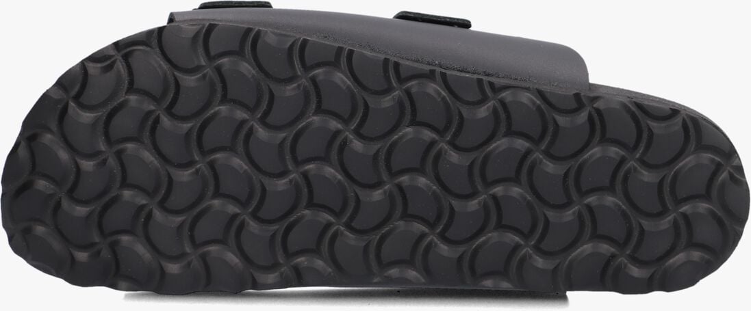 zwarte lina locchi slippers 2 gesp slipper met studs