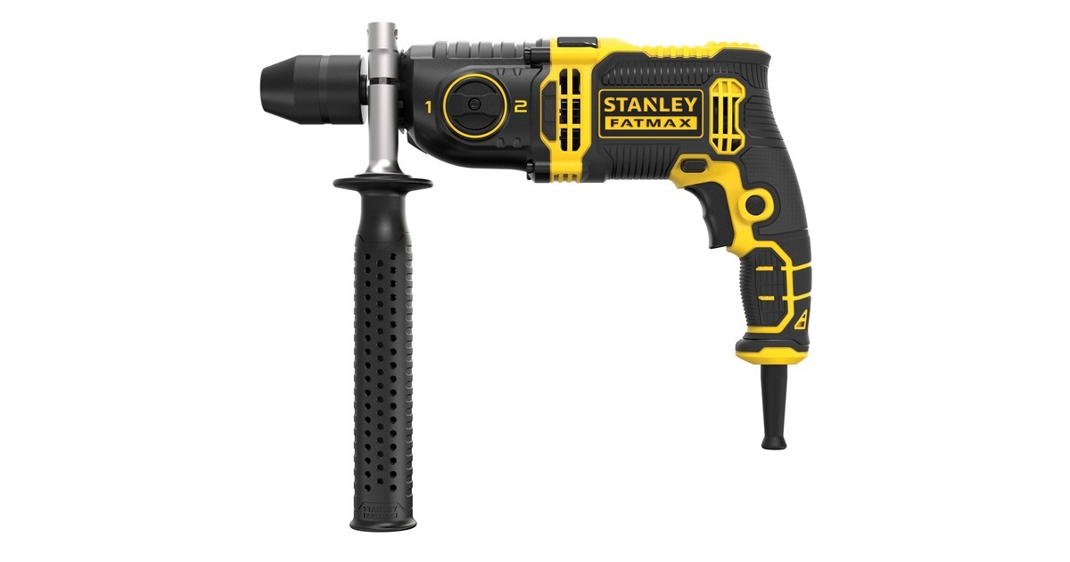 StanleyFATMAX 1100W klopboormachine  (Geel/zwart, 2 versnellingen, met koffer)