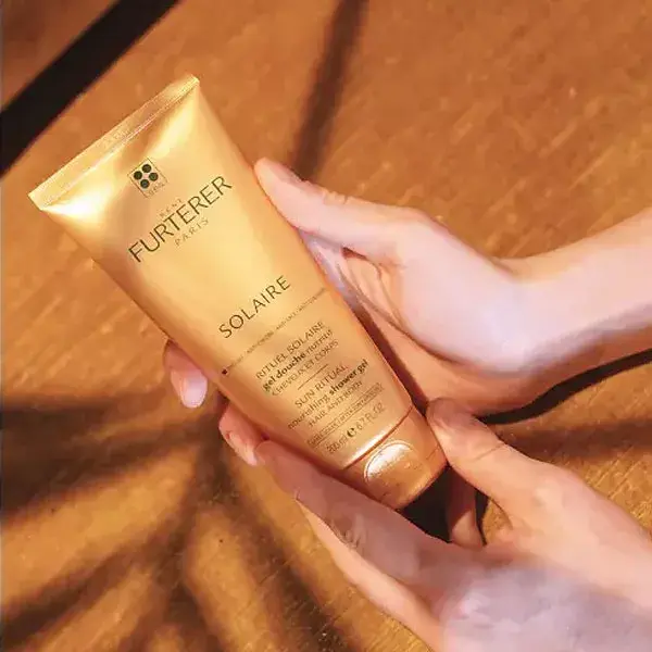 Gel de Banho Nutritivo René Furterer Solaire para Cabelo e Corpo 200ml