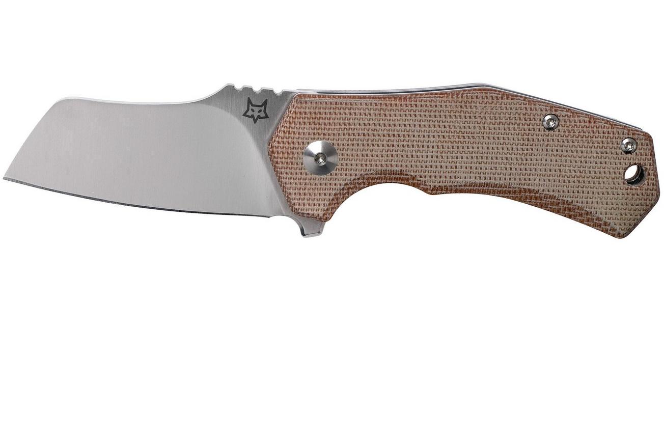 Fox Knives Italicus FX-540NA Natural Micarta zakmes, Antonio Di Gennaro design