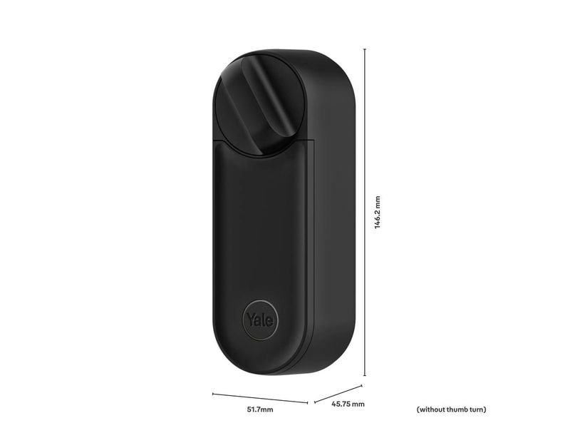 Yale Linus L2 Smart Lock VD-Kit, Schwarz Intelligentes Türschloss mit Smart Video Doorbell inklusive