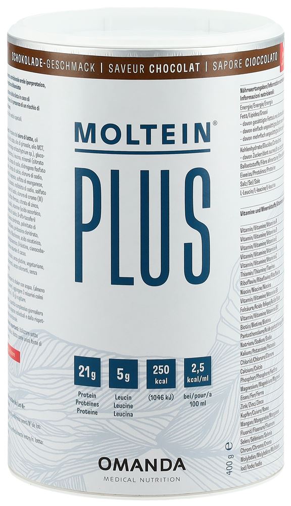 moltein PLUS 2.5 Plv Schokolade Ds 400 g
