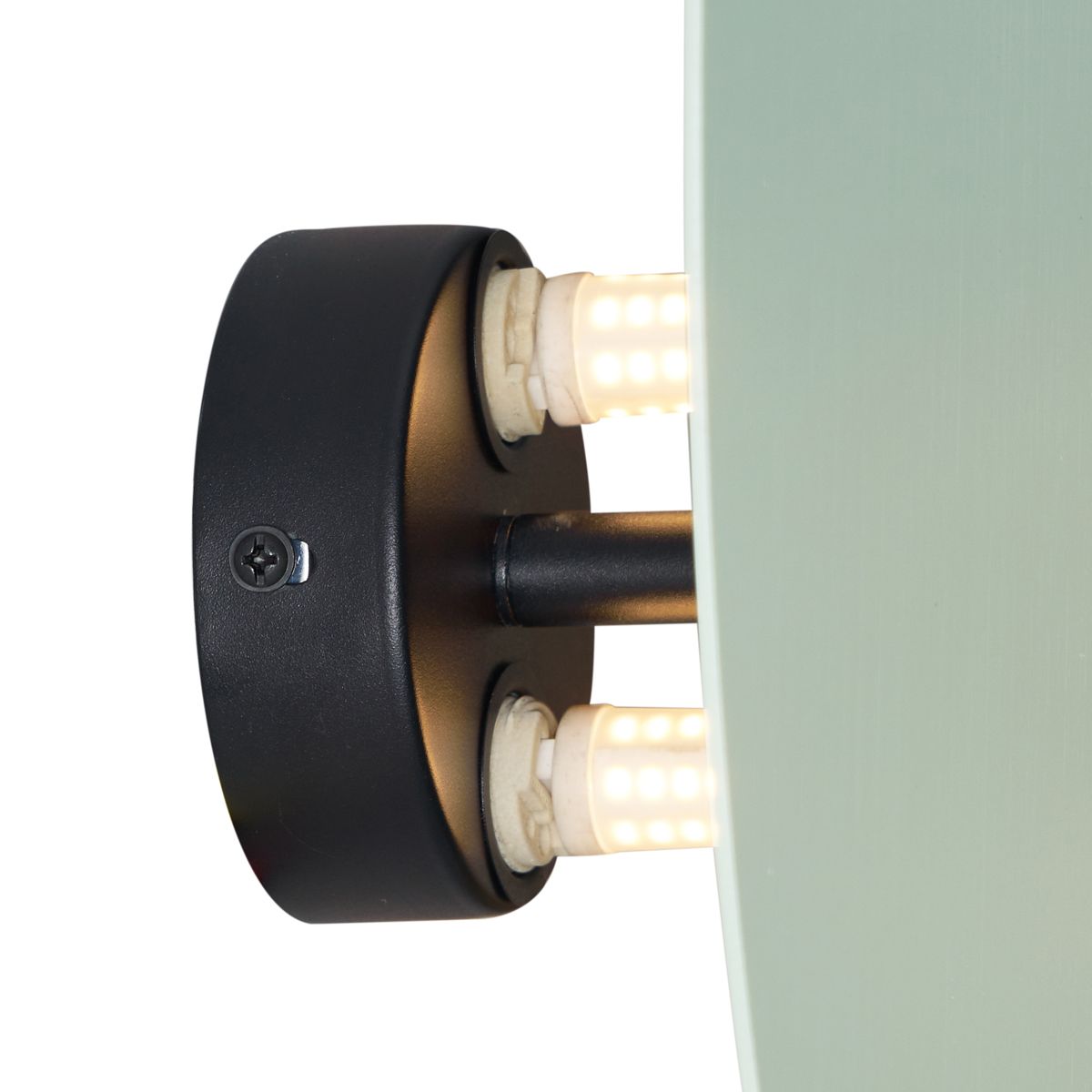 Design wandlamp groen organisch 20 cm 2-lichts - Pulley