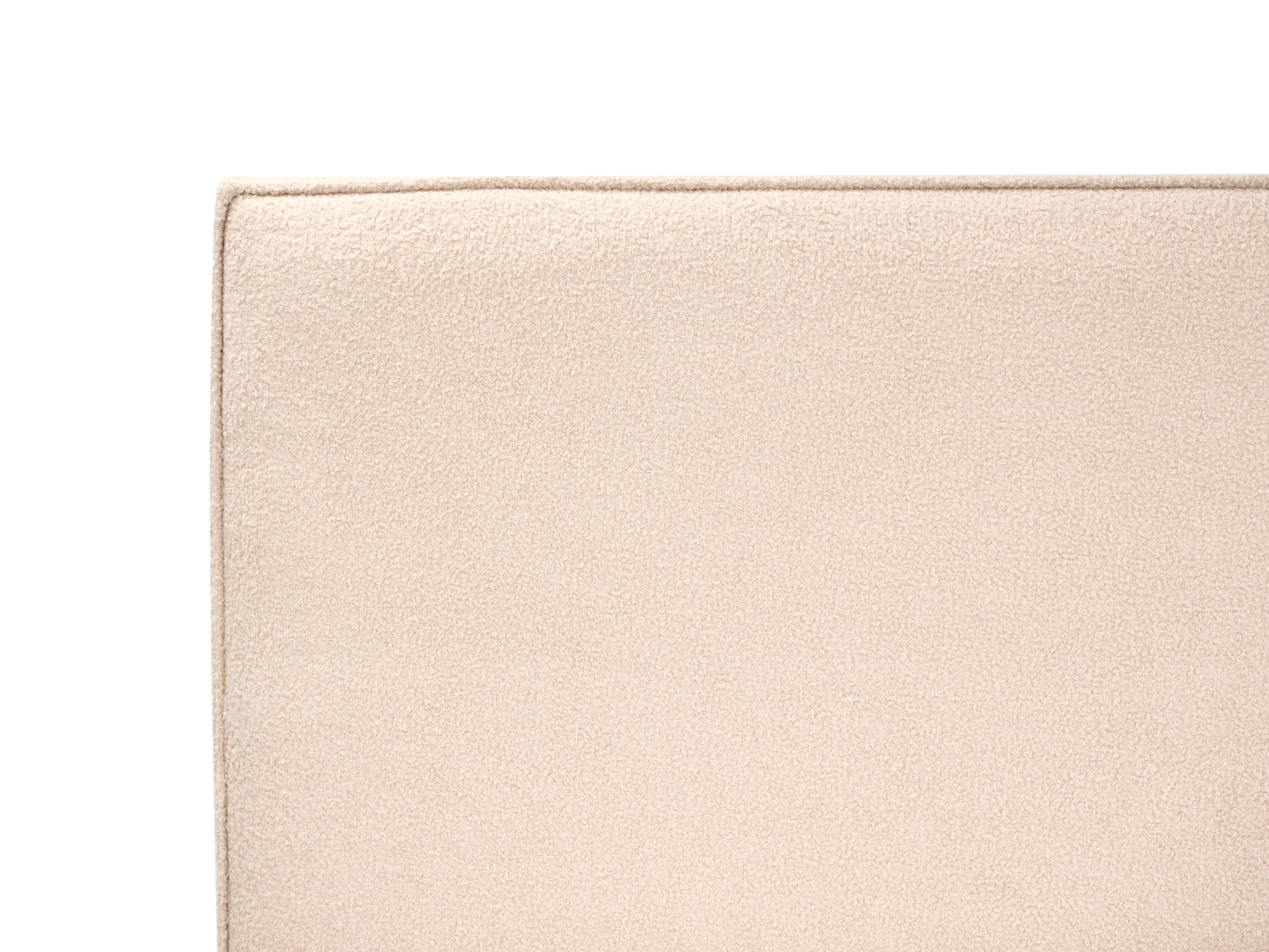 Bed Bouclé IZERNORE 140 x 200 cm Beige