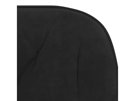 Chaise pivotante de bureau Noir Velours