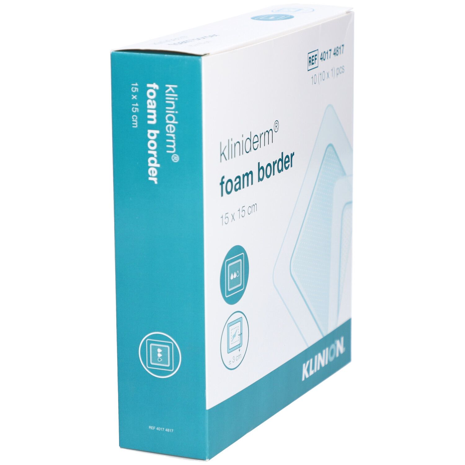 Kliniderm Foam Schaumverband mit Rand 15x15cm